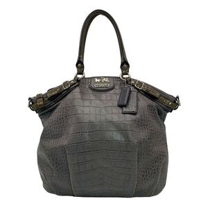 Grey Embossed Madison Lindsey Satchel 18622